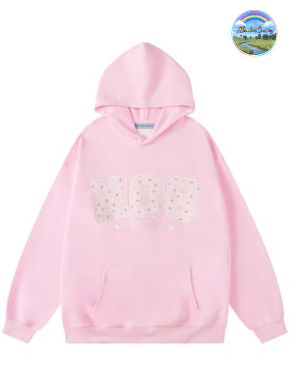 Aelfric Eden Womens Oversized Graphic Hoodie Y2K Floral Embroidery Pullover